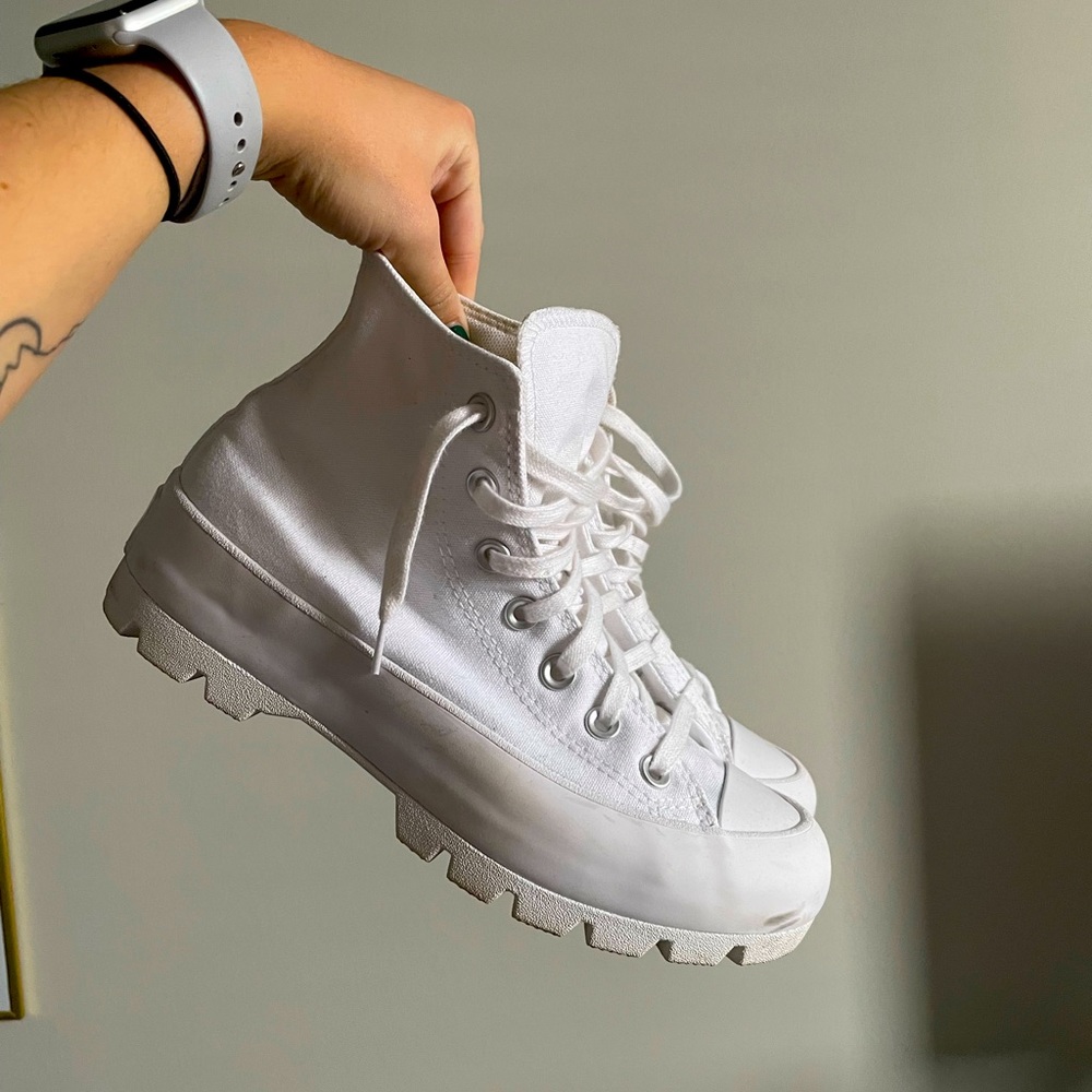 White Lugged Converse